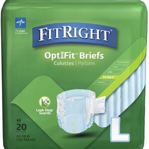 Extra Optifit Brief with tabs Incontinence Briefs - 240 Briefs, 12Bags LARGE